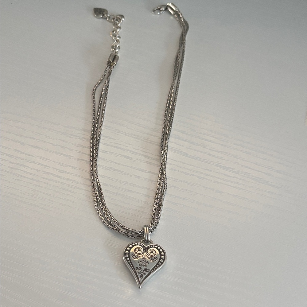 Brighton Silver Heart Pendant Necklace